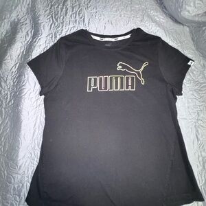 Puma Dark Gray V-Neck Tee